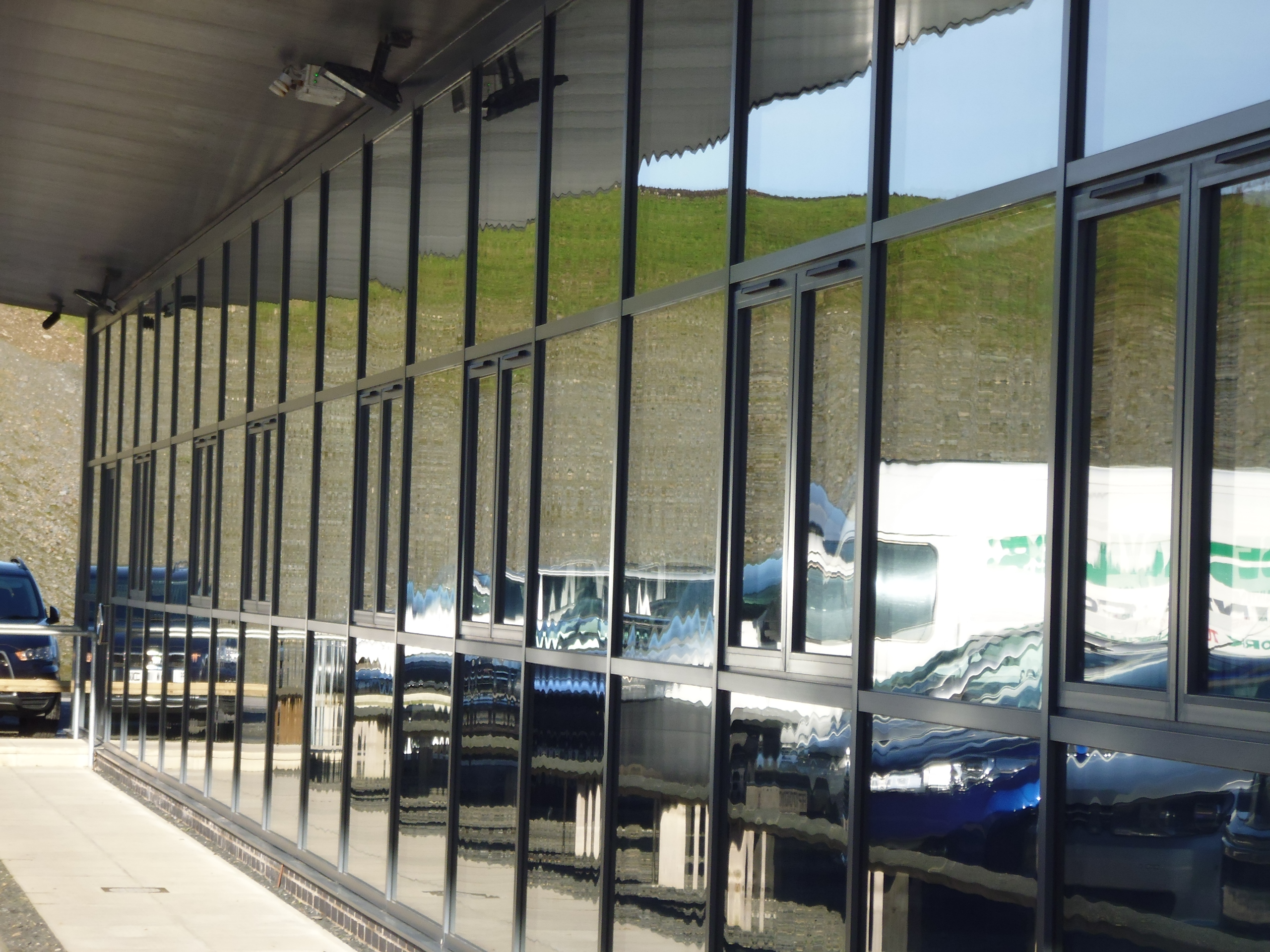 Modern glazed commercial building