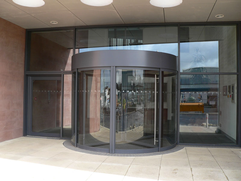 Automatic entrance doors